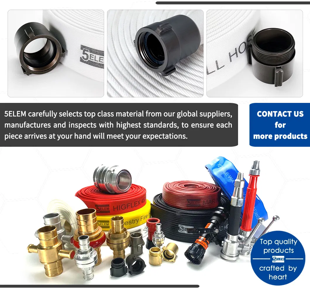 2inch 21bar Double Canvas Coated Industrial Fire Fighting Hose Mill Hose