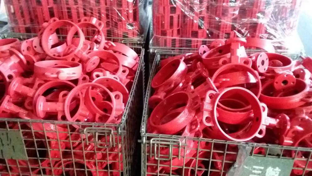 Actuated Worm Type Butterfly Valve for Fire Fighting