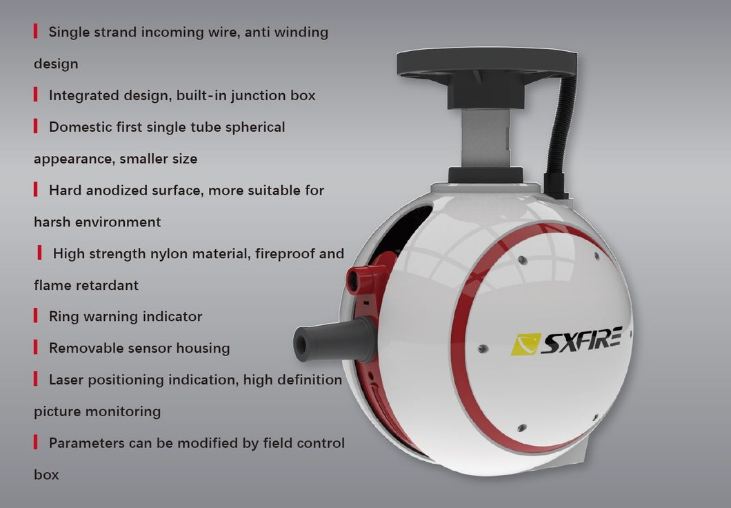 Automatic Infrared Tracking Fire Fighting Cannon System with Various Flow Rates