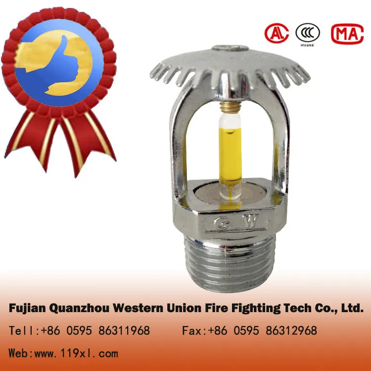 brass glass bulb fire sprinkler of fire fighting sprinkler fire