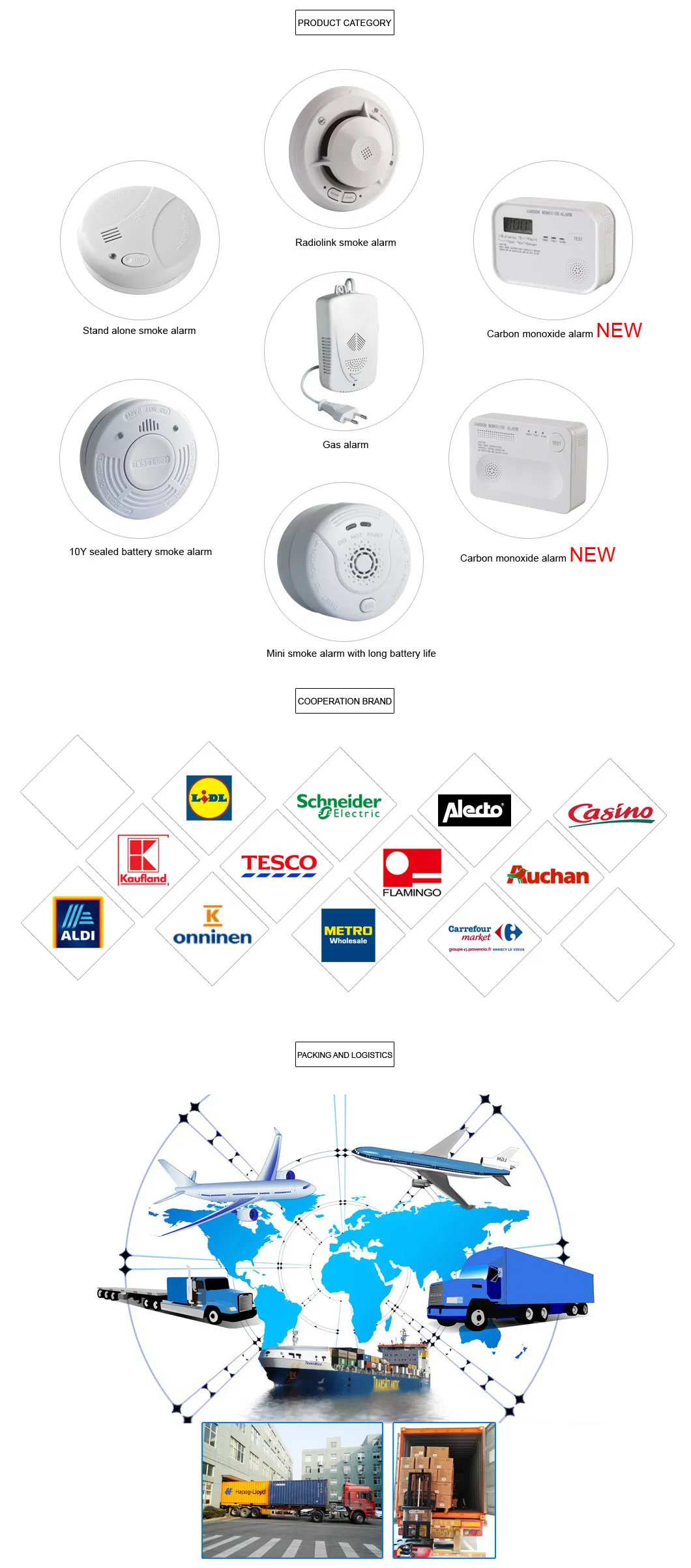 CE En 14604 Approval Smoke Alarm with Vds Certified