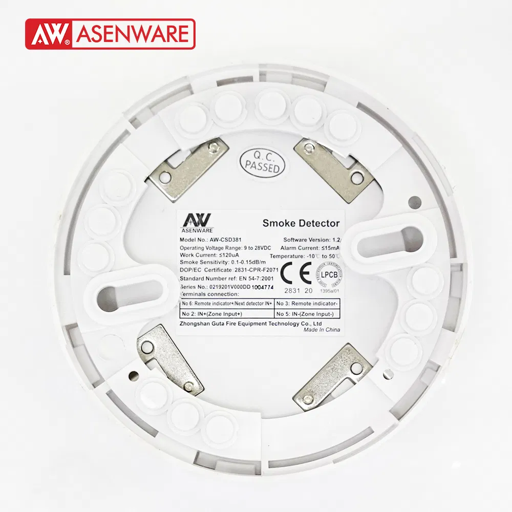 CE/Lpcb Conventional Fire Alarm Smoke Detector Alarm Smoke Sensor