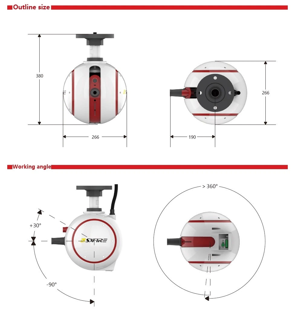 China Fire Fighting Equipment Factory Manufacturer Automatic Infrared Tracking Remote Controlled Fire Fighting Monitor with Various Flow Rates