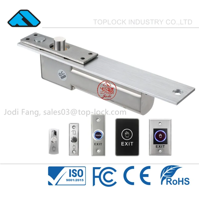 China Manufactory Electonic Safe Lock Touch Release Exit Pushbutton Switch with 180kg 280kg 320kg 500kg Magnetic Lock