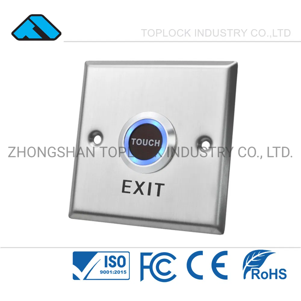 China Manufactory Electonic Safe Lock Touch Release Exit Pushbutton Switch with 180kg 280kg 320kg 500kg Magnetic Lock