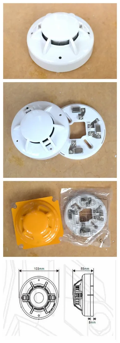 China Supplier Customization Ionization Smoke Detector with Remote LED Indicator