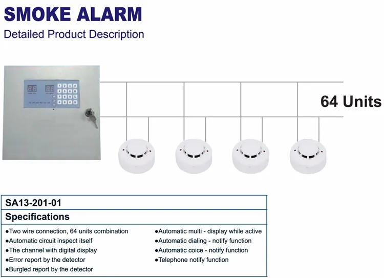 Custom High Quality Sensor Smoke Alarm
