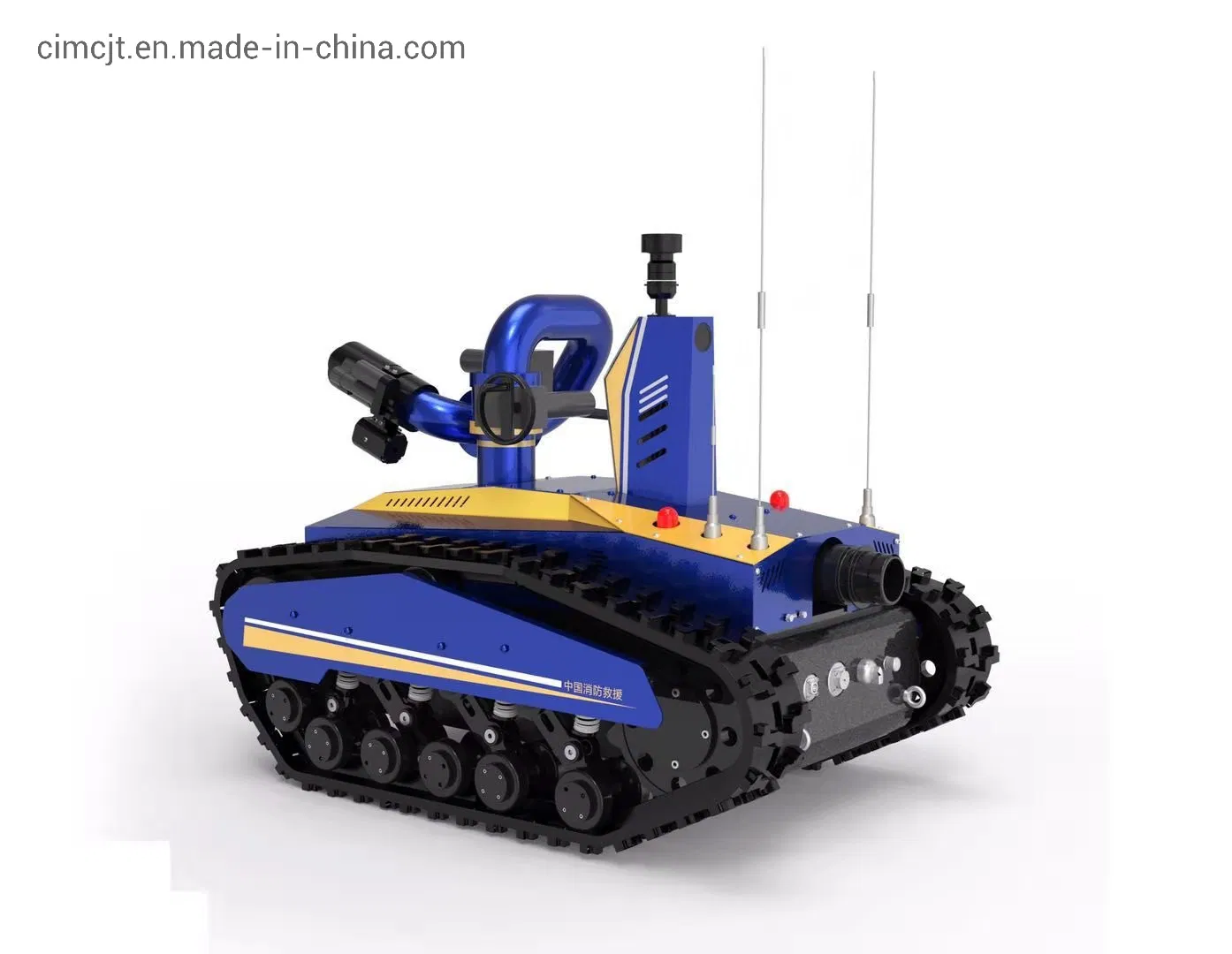 Electric Motor Fire Fighting Robot