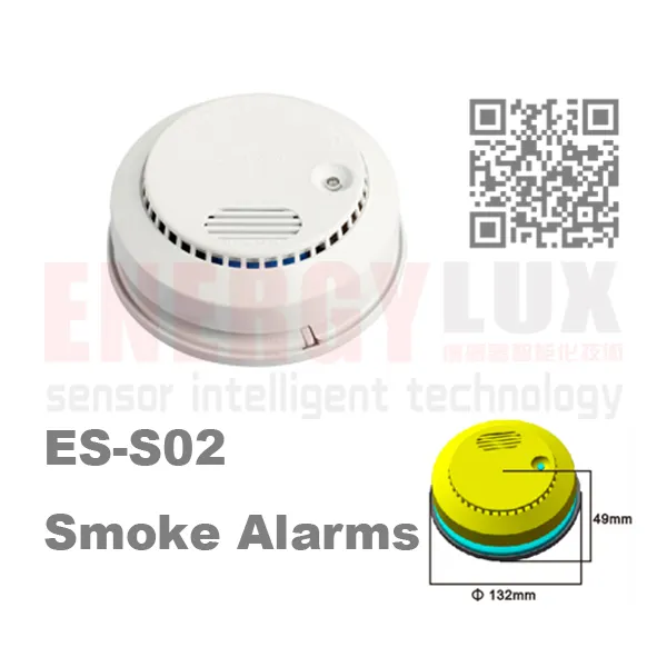 Es-S02 9V DC Battery Smoke Detector Alarm