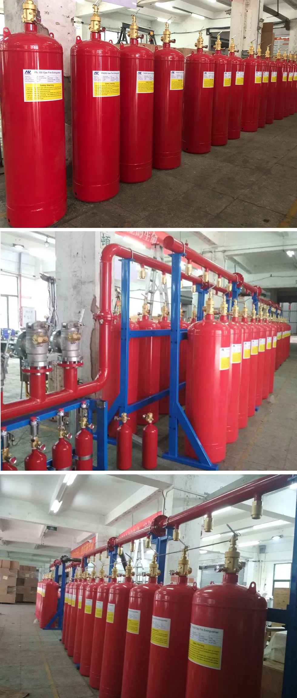 Fire Extinguishing Automatic FM200 Gas Fire Extinguishers with Factory Price
