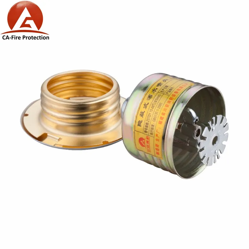 Fire Fighting System 1/2 3/4 Sprinkler Head with Plastic Cover