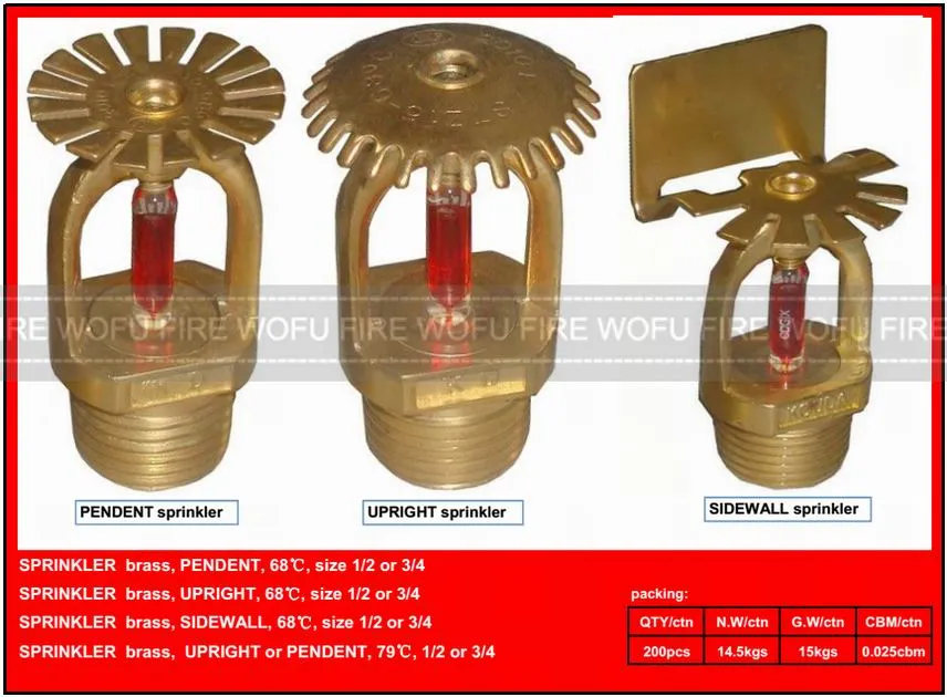 High Quality Standard Response Fire Sprinkler for Fire Fighting
