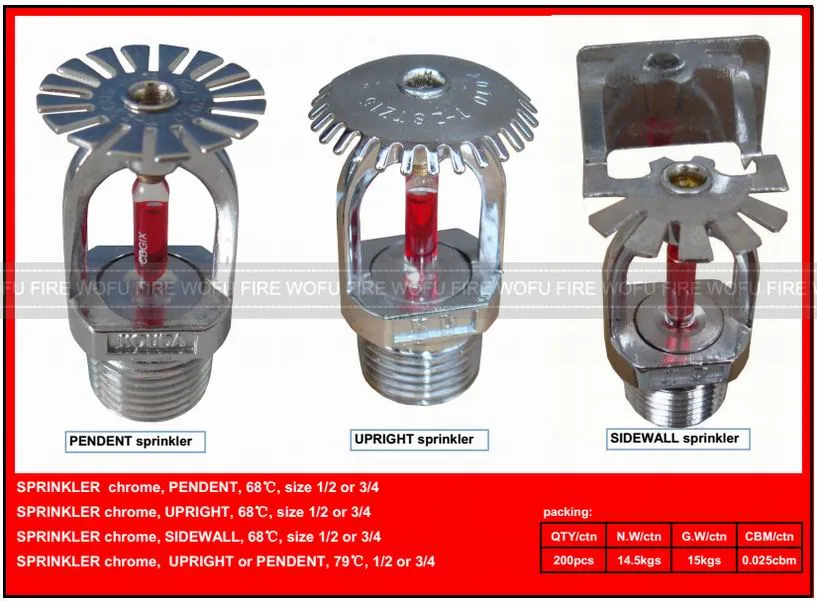High Quality Standard Response Fire Sprinkler for Fire Fighting