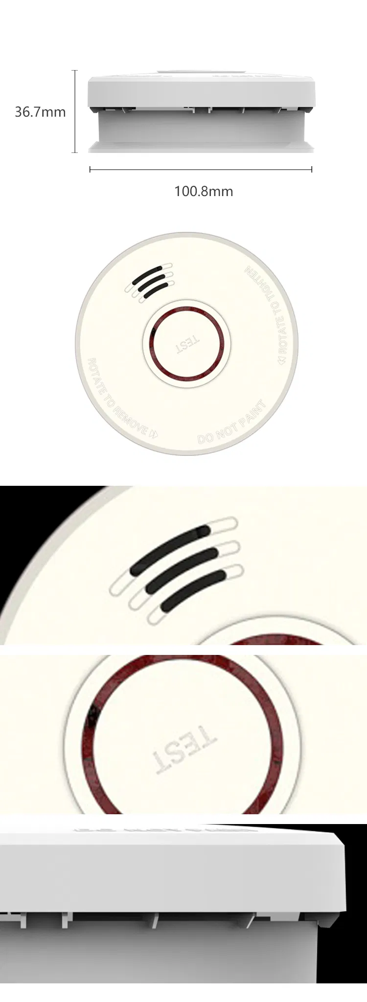 Jbe Battery Operated Photoelectric Smoke Fire Alarm