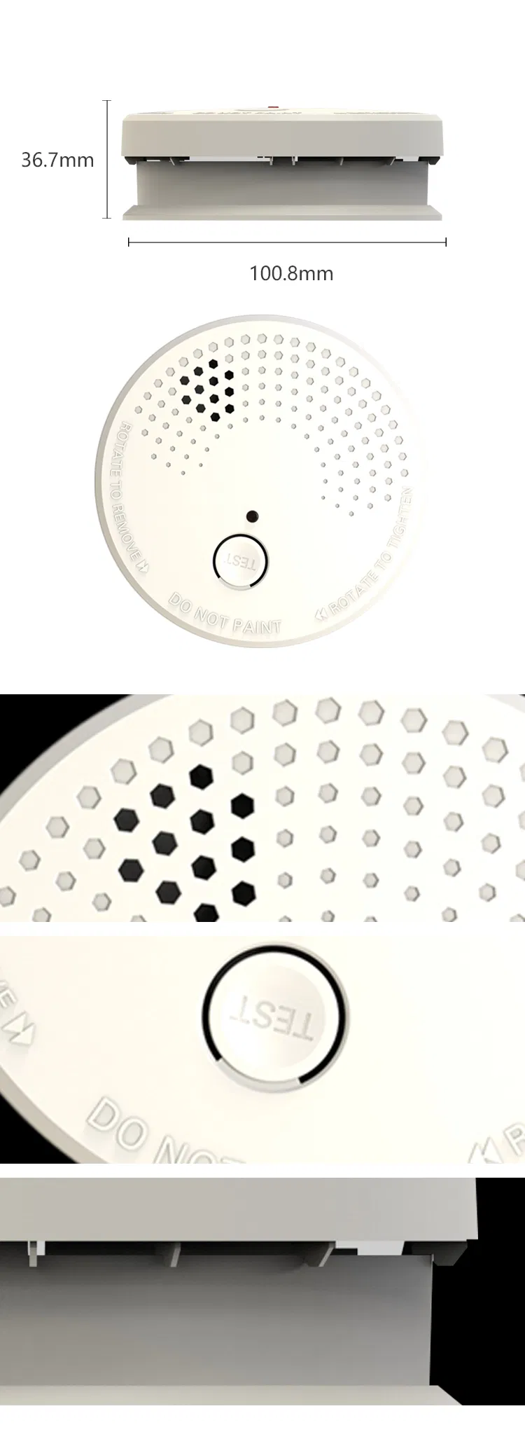 Jbe Stand-Alone DC9V Battery Operated Smoke Alarm