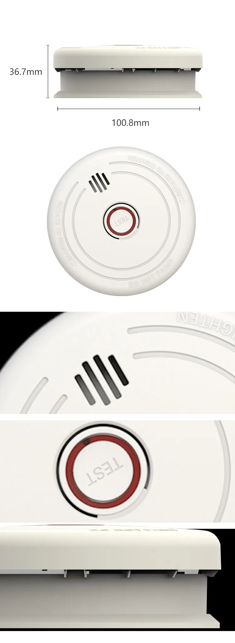 Jbe White European Standard DC9V Fire Alarm En14604