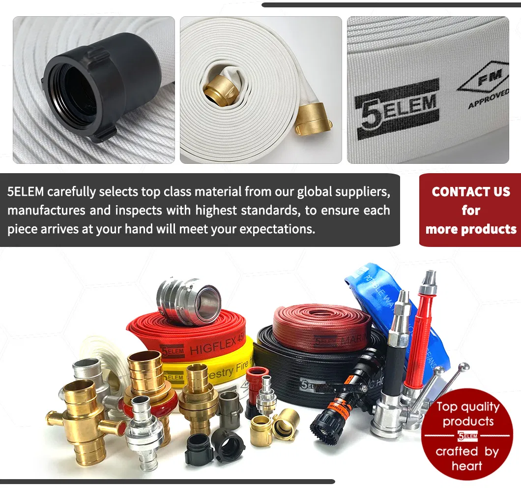 Lay-Flat Fire Fighting Attack Hose with EPDM/TPU Liner