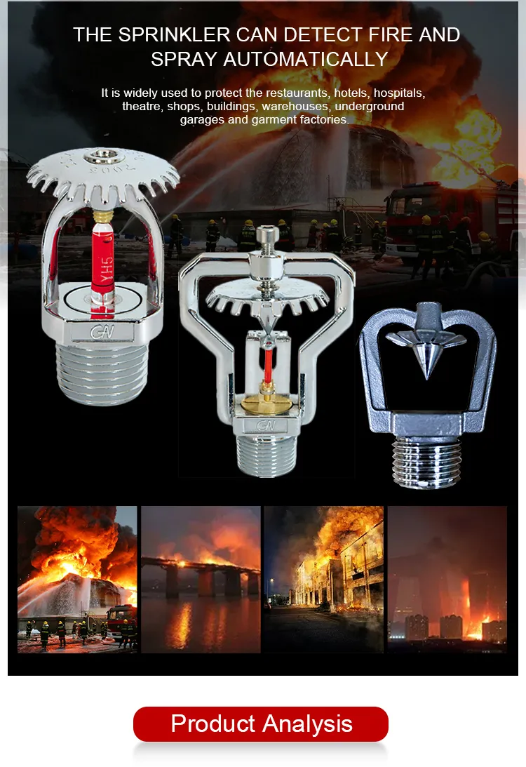Pendent Dn20 Standard Response Fire Sprinkler for Fire Fighting