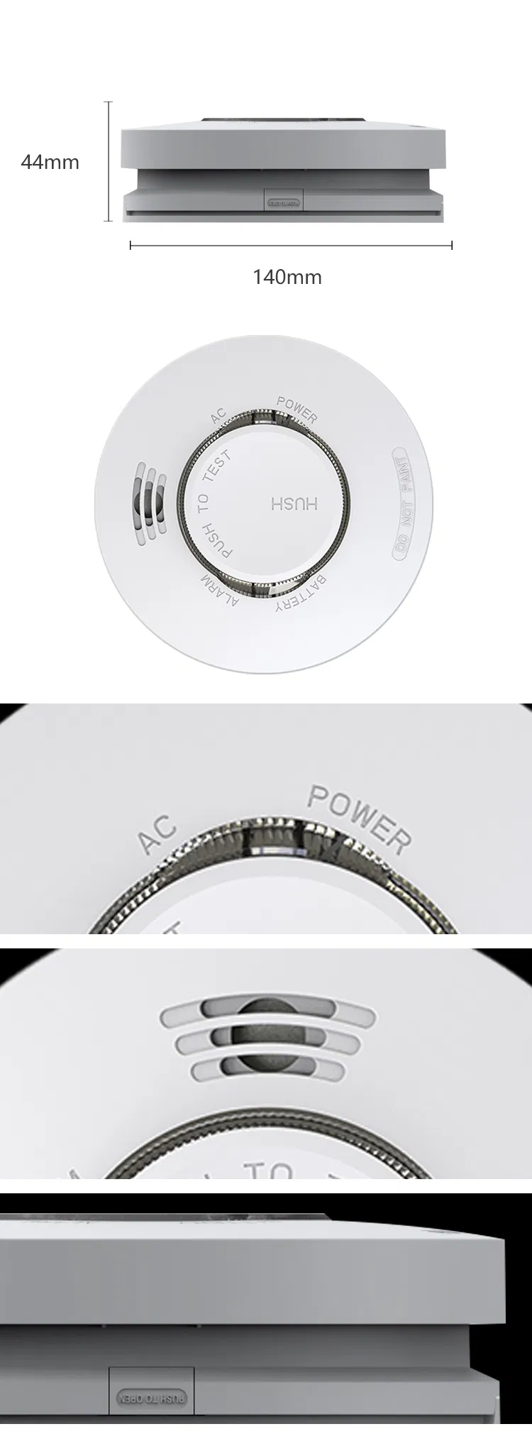 RF Wireless Photoelectric Smoke Alarm Interconnect Conform to En14604