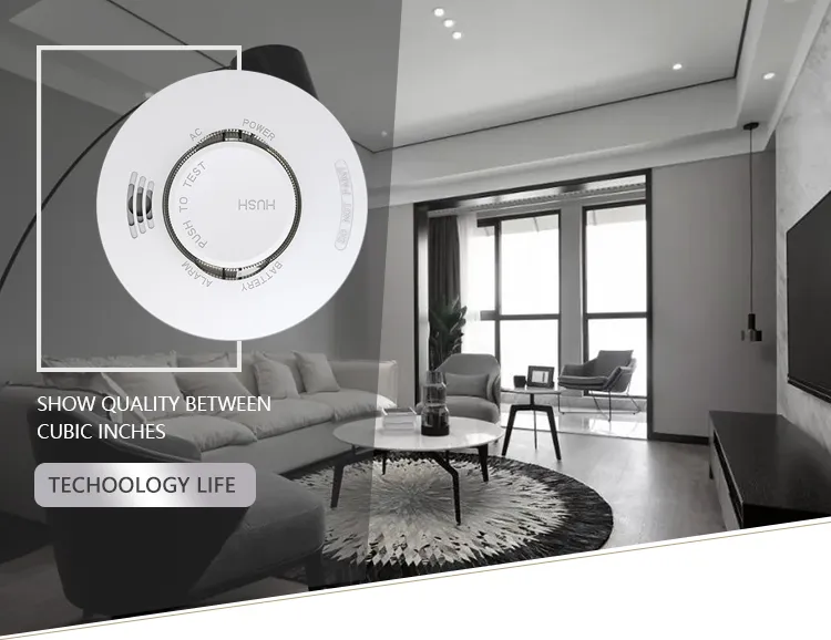 RF Wireless Photoelectric Smoke Alarm Interconnect Conform to En14604