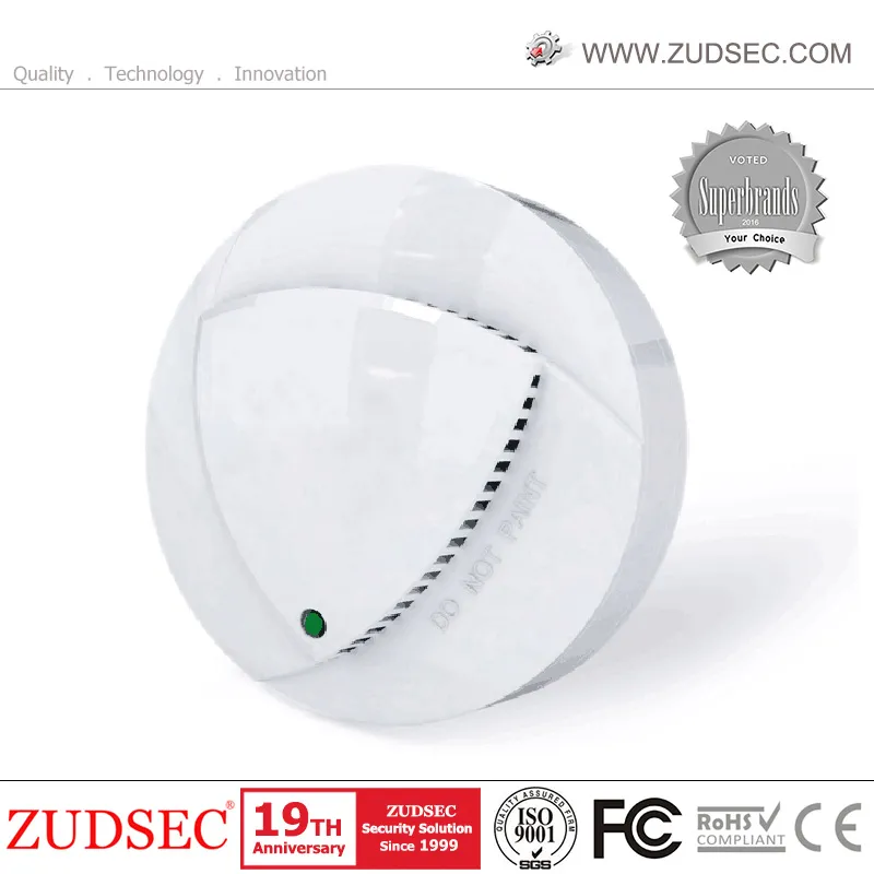 Smart House 2 in 1 Standalone Fire Alarm Detector Heat Smoke Detectors with 85dB Voice Alarm