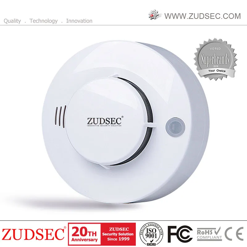 Smart House 2 in 1 Standalone Fire Alarm Detector Heat Smoke Detectors with 85dB Voice Alarm