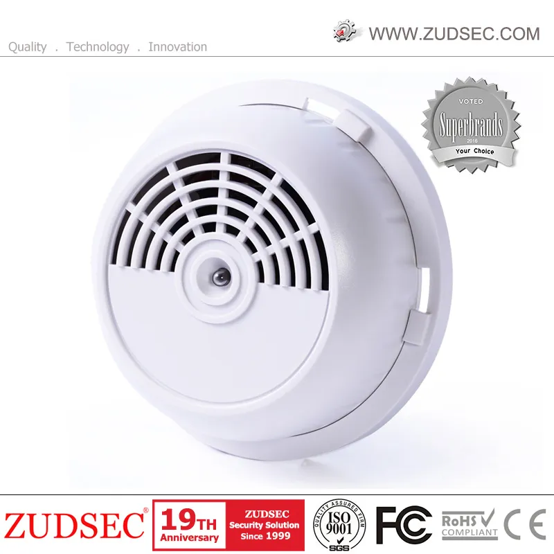 Smart House 2 in 1 Standalone Fire Alarm Detector Heat Smoke Detectors with 85dB Voice Alarm