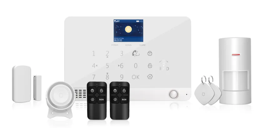 Smart Life Alarm 4G WiFi Intruder Alarm System Tuyasmart Security Alarm System, Smart Home Security Which Suppot Google Alexa and Ios