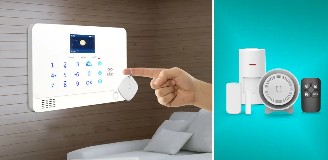 Smart Life Alarm 4G WiFi Intruder Alarm System Tuyasmart Security Alarm System, Smart Home Security Which Suppot Google Alexa and Ios