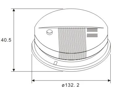 Smoke Alarm with Power Source DC9V/100-130VAC/220-240VAC