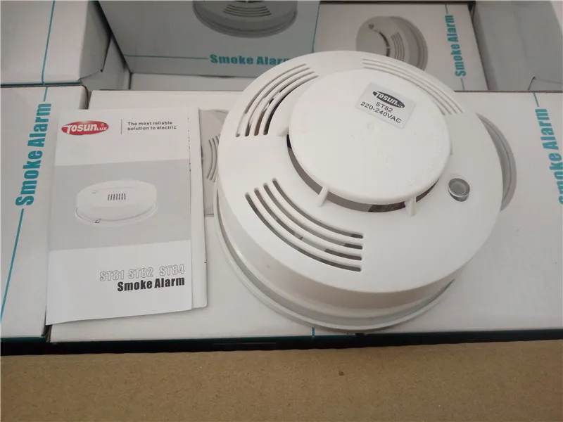 Smoke Alarm with Power Source DC9V/100-130VAC/220-240VAC