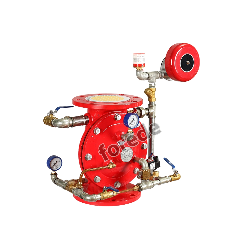 Stainless Steel Alarm Gong Deluge Valve with Trim for Fire Fighting System