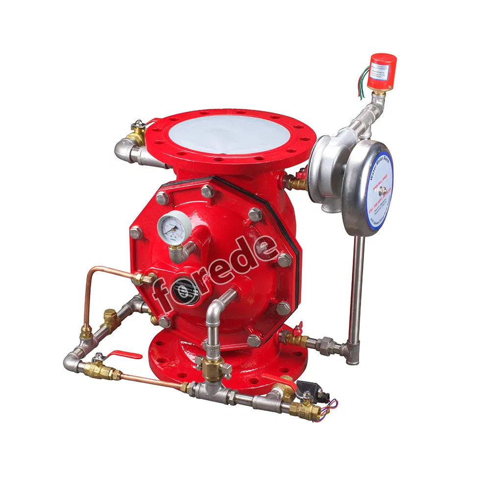 Stainless Steel Alarm Gong Deluge Valve with Trim for Fire Fighting System
