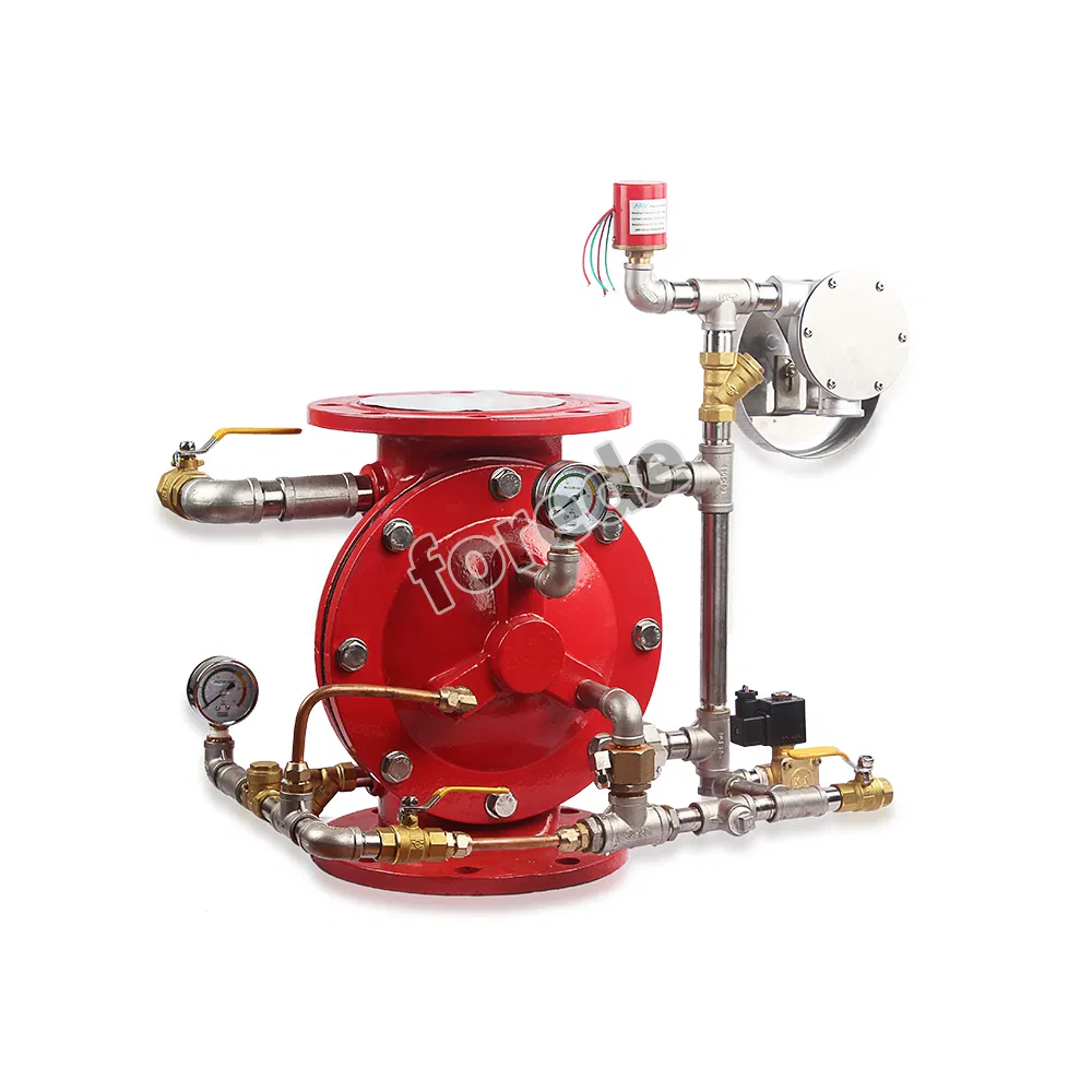 Stainless Steel Alarm Gong Deluge Valve with Trim for Fire Fighting System