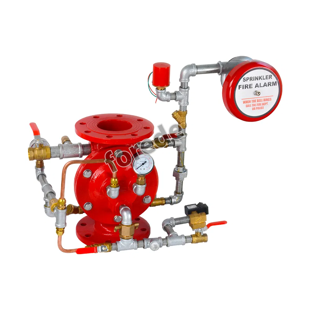 Stainless Steel Alarm Gong Deluge Valve with Trim for Fire Fighting System