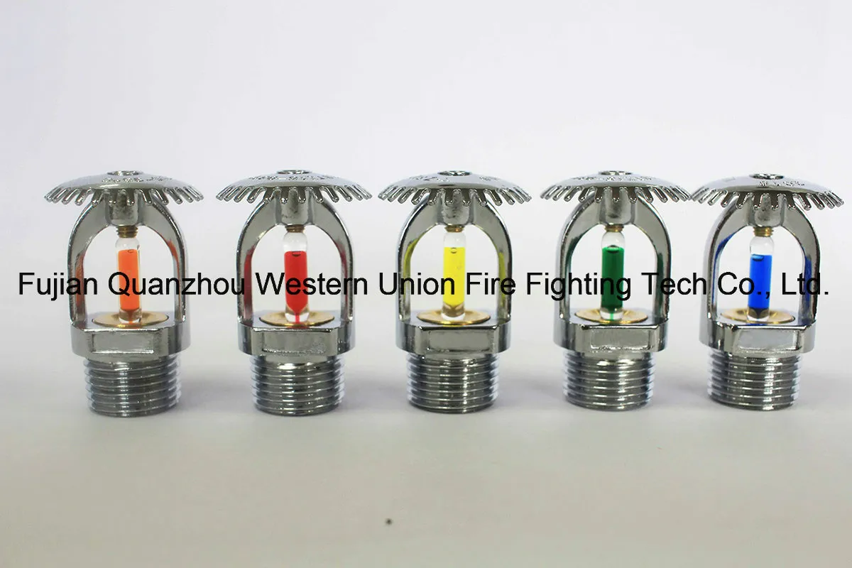 Standard Response Chrome Finished Fire Sprinkler for Fire Fighting System