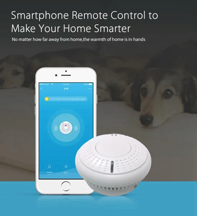 Tuya WiFi Smoke Detector Smart Life APP Fire Alarm Smoke Sensor WiFi Smoke Alarm Security Detector 85dB