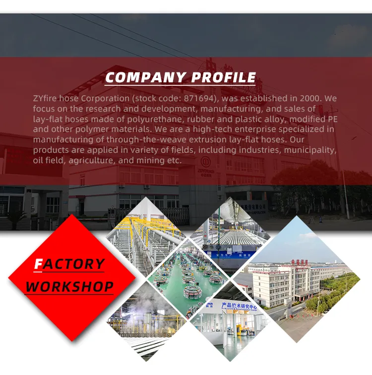 UL FM Certified Single Double Jacket EPDM PU Lining Fire Hose