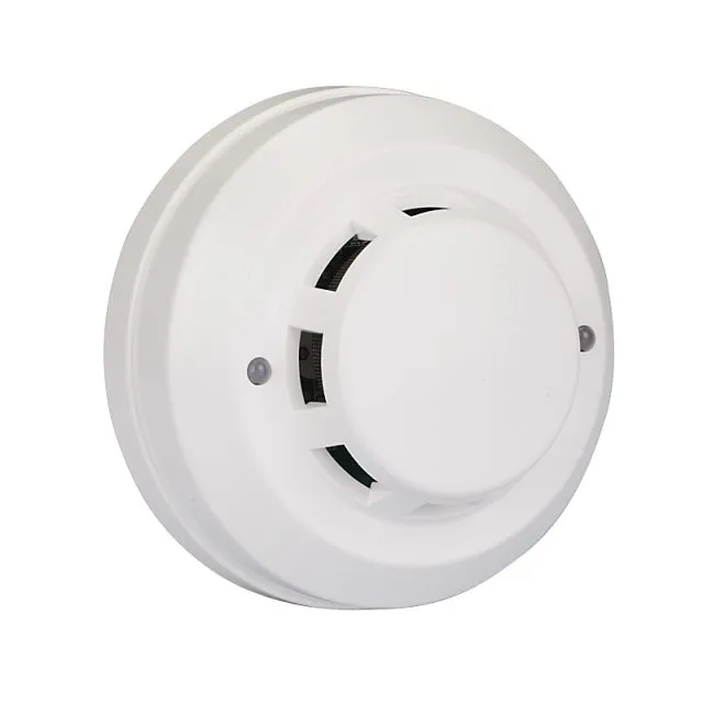Wired Fire Alarm White Conventional Smoke Detector Alarm Sensor Smoke Alarm