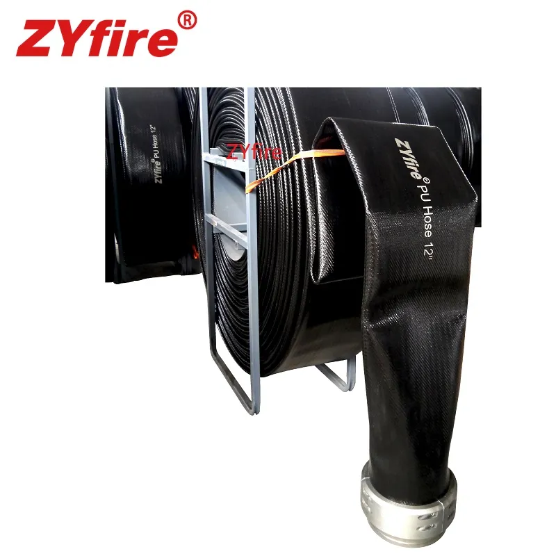 Zyfire 12inch 13bar Reliable Frac Water Transfer TPU Layflat Hose